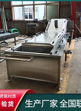 杏鲍菇加工焯水漂烫机全自动海鲜鲍鱼预煮机网带出料鱿鱼仔蒸煮