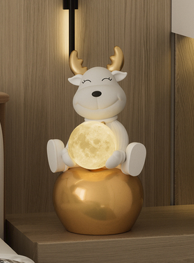 网红客厅落地鹿大摆件卧室电视柜家居装饰品创意搬家乔迁新居礼物