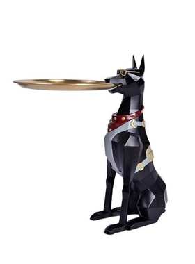 北欧高级树脂绅士狗家居摆件高颜值守护绅士犬摆设装饰品落地摆件