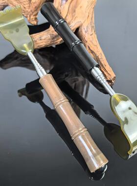 伸缩痒痒挠牛角老头乐竹节不求人不锈钢便携式抓痒抓背耙子按摩器