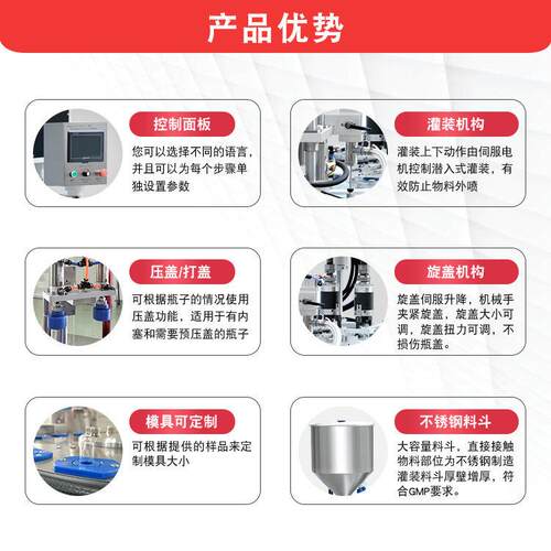 小容量精油灌装机化妆品灌装旋盖机双头气雾装机旋盖机自动设备 - 图1