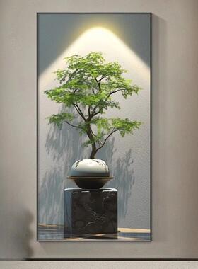 光版影绿植户玄关装饰画中式走入廊过道新挂画202JAW5年新款客厅