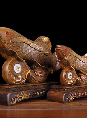 招财金龙摆件双龙招财鱼创意开业工艺礼品客厅店铺收银台装饰摆设
