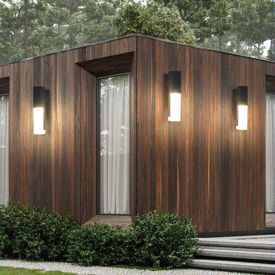 Solar wall lamp outdoor waterproof stair aisle modern minimalist landscape villa exterior wall lamp courtyard balcony wall lamp