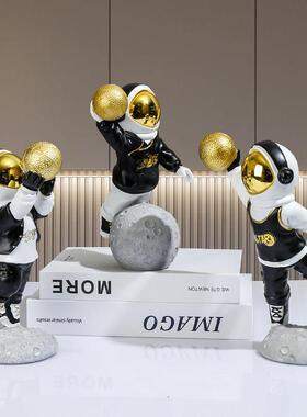 街舞嘻哈创意篮球宇航员客厅酒柜玄关入户柜潮酷个性家居装饰摆件