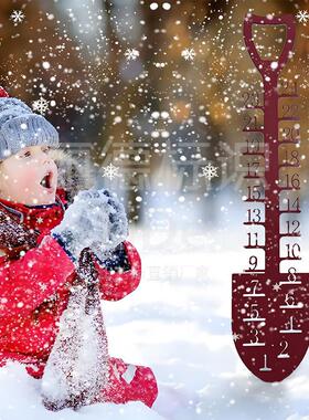 雪花雪橇雪规雪尺雪桩降雪计雪量尺金属制品外贸爆款深圳厂家供应