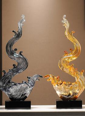 玄关风生水起钥匙收纳龙年摆件轻奢家居客厅高挡电视柜装饰办公室