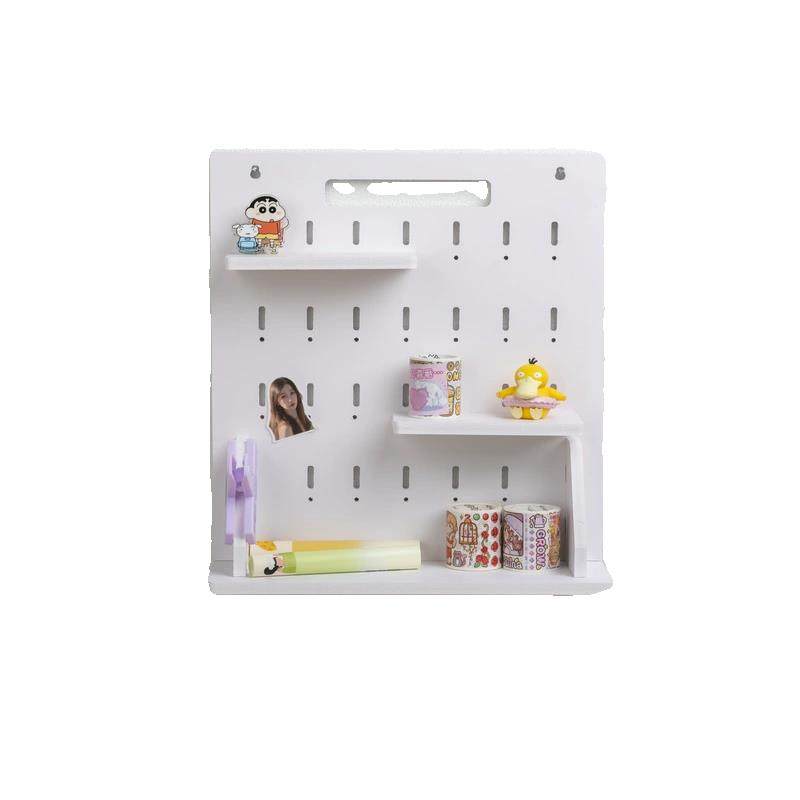 洞洞板收纳置物架办公工位桌面立式多圆孔宿舍书桌装饰墙面整理架,淘宝优惠券,粉丝福利购,淘宝优惠卷