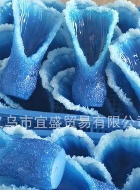 直销新款跨境新款 海浪花瓶树脂 海浪海洋蓝色花瓶装饰品摆件家居