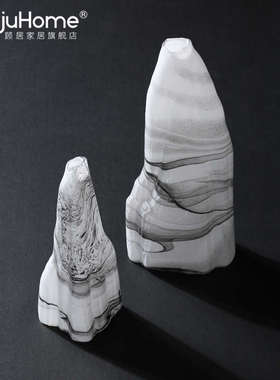 新中式玻璃花瓶摆件客厅玄关电视柜餐桌茶几样板间家居装饰品摆设