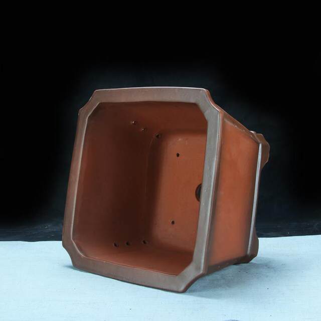 Purple sand flower pot square extra large bonsai flower pot square extra clear tree stump plum blossom pile ceramic orchid flower pot