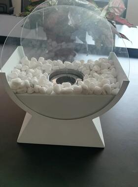 简约厂家直销圆弧酒精壁炉火炉便携式火盆取暖桌面家居火坑