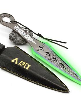 APEX游戏周边恶灵苦无传家宝30CM荧光版含皮套武器模型全金属