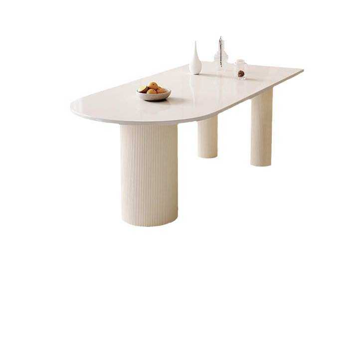 奶油风岛台餐桌一体异形岩板餐桌椅组合现代简约家用小户型轻奢,淘宝优惠券,粉丝福利购,淘宝优惠卷