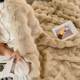 Tuscan blanket imitation rabbit fur casual cover blanket light luxury sofa blanket air conditioning blanket thickened warm nap velvet blanket