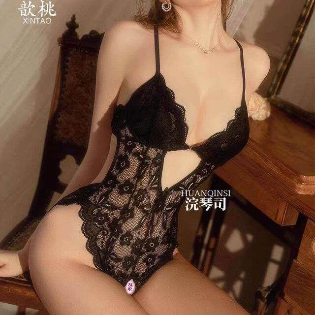 ຊຸດນອນ sexy ສໍາລັບແມ່ຍິງ 2026 ດູໃບໄມ້ລົ່ນໃຫມ່ nightgown suspenders ບໍລິສຸດ lust lace ສີດໍາບາງໆຝຣັ່ງ ice silk ເຄື່ອງນຸ່ງຫົ່ມເຮືອນ