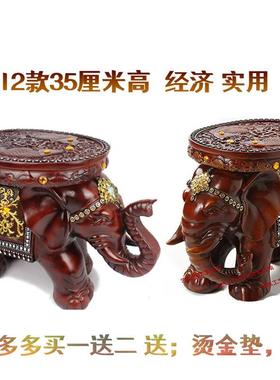 大象换鞋凳子仿木树脂家居招财摆件欧式客厅饰品乔迁结婚实用礼物