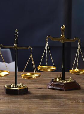 老复古怀旧式手工7127L艺天平律师公铁正装公平秤店铺橱窗玄关饰