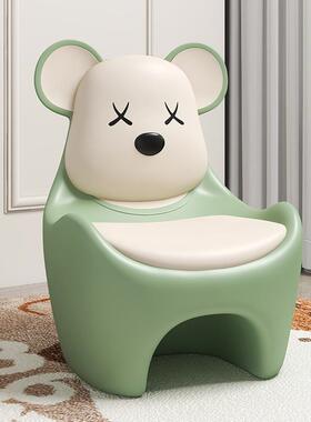 卡通厚儿童幼儿园靠背坐椅6017宝宝加椅树脂餐椅小孩家用防滑小凳