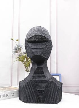 简约人物摆件软装饰品工艺品家居摆件玄关装饰品工样板房装饰摆件