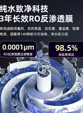 工厂直销净水器大流量RO反渗透机洗菜纯水净水机净化器除水垢家用