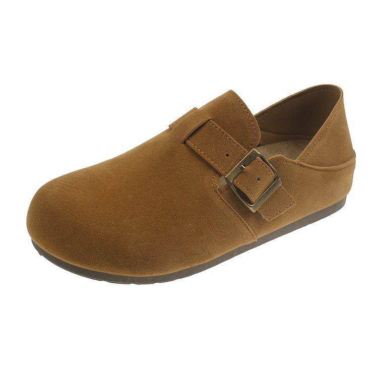 春秋勃肯鞋女平底单鞋2026新款豆豆鞋软底懒人一脚蹬女鞋博0125z,淘宝优惠券,粉丝福利购,淘宝优惠卷