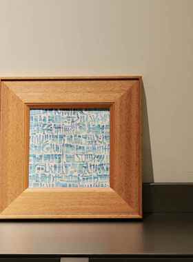 绿色法式中古风实木画框相框油画照片客厅艺术卧室装饰画20*20