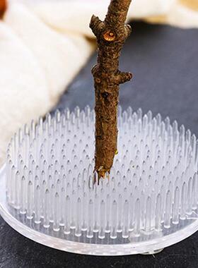 花器剑山插花器中式器皿禅意塑胶剑山3吸盘塑料插花固定底座