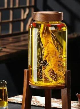 泡酒玻璃瓶专用酒瓶带龙头高档密封10斤人参泡酒罐酒坛酒桶容器