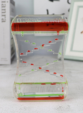 计时器sy双排液体滑梯装饰摆件