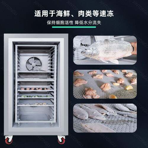 液氮速冻柜海鲜食品小龙虾生鲜速冻机水果鲜肉速东设备液氨速东机 - 图1