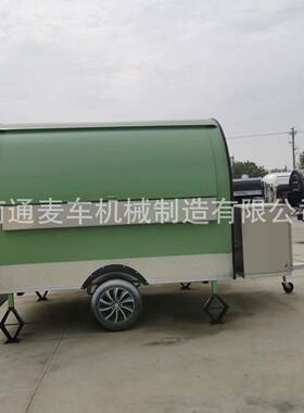 厂家供应商用多功能豆绿色小吃餐饮小吃车、适合各种商业街小吃城