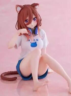 中野三玖猫娘模型五等分的花嫁二次元海景房电脑机箱车载桌面摆件