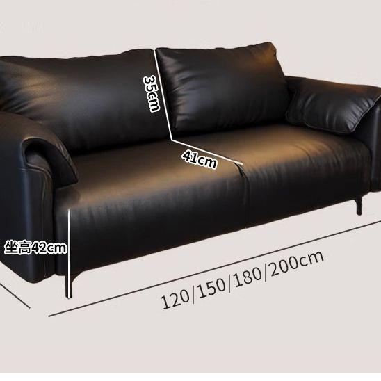 Sofa Living Room Small Apartment Rental New Elephant Ear B&B Double or Three-Seater Italian Straight Fabric Sofa