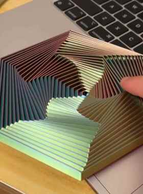 六边形套环3D打印玩具魔幻立体螺旋错觉减压解压送朋友小礼物
