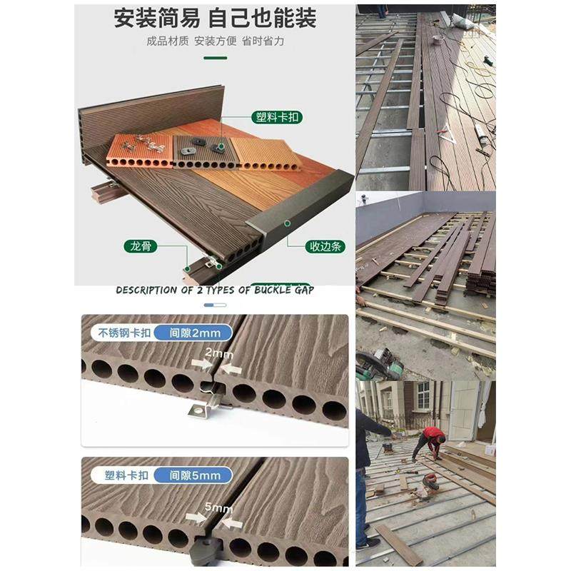 塑木地板阳台自铺改造室外庭院花园拼接塑胶二代共挤无缝防腐塑木,淘宝优惠券,粉丝福利购,淘宝优惠卷