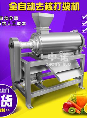 去核去皮提子打浆机 大产量荔枝打浆流水设备 番石榴榨汁流水线