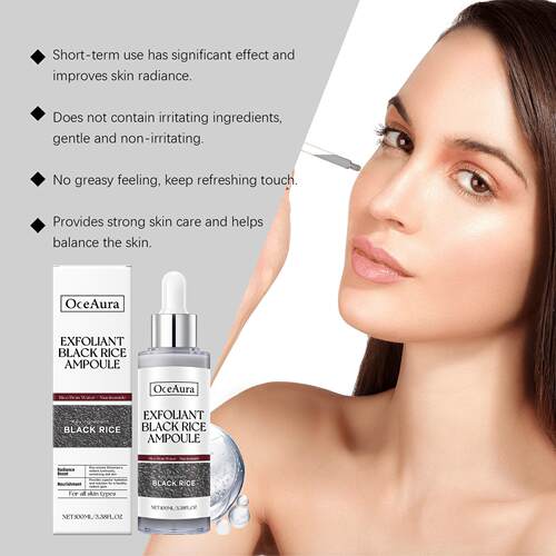 OceAura Black Rice Exfoliating Liquid Facial Cleansing Essen - 图2
