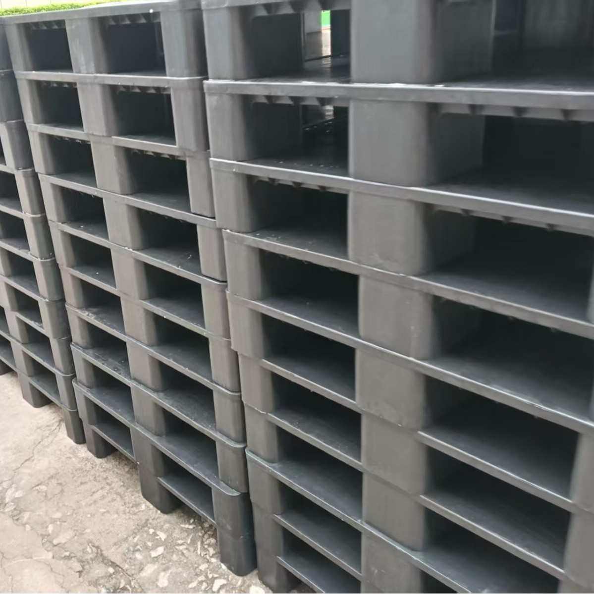 加厚黑色平面九脚塑胶卡板防静电仓库周转叉货板抗静电平板地台板,淘宝优惠券,粉丝福利购,淘宝优惠卷