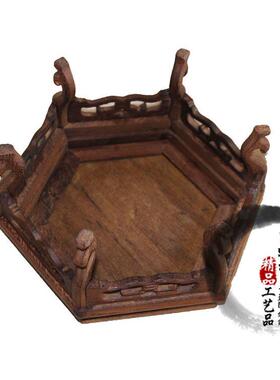 现货供应鸡翅木套二高六角奇石座长方形奇BAX底底座家具石摆件