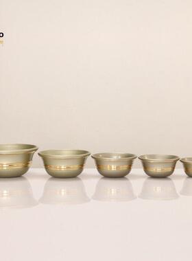 供水杯铜佛堂供奉家用佛前供水碗藏传七供八供净水杯圣水杯摆件