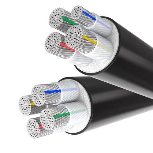 国标铝芯电缆线 线4 5芯16 25 35 50 95 120平方地埋线 线三相四 - 图0