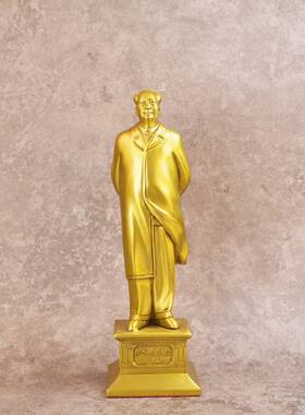 宏达 全黄铜招手伟人像 全身像办公室像雕塑铜器摆件