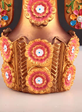 朵玛食子供桌摆件家用家用佛前酥油花供花古色彩绘八