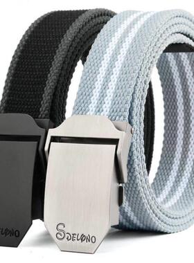 Fashion canvas trouser belt men's Belt Black Belt帆布腰