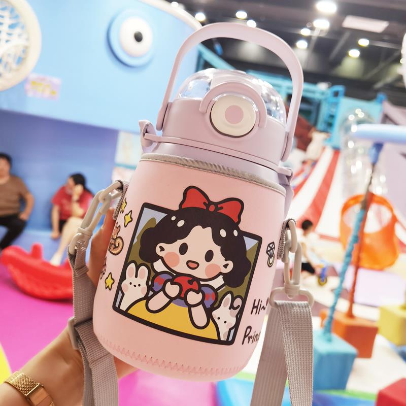 Vanow大肚杯套保温杯套保护套女儿童学生高颜值水壶水杯套 1200ml - 图1