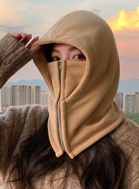 适合小头围的帽子女帽子洋气时髦春秋款冬天帽子女户外骑行防风雷