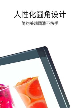 桌面立式点餐牌灯箱小吃店菜单价目展示牌发光灯箱牌设计吧台灯箱