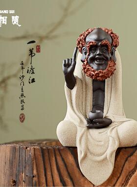 正品艺相随陶瓷观音达摩佛像摆件工艺式客厅禅家居会意所软品装中