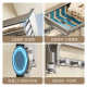 Suction cup towel rack bathroom punch-free bath towel rack bathroom storage rack integrated toilet storage hook hanging rod